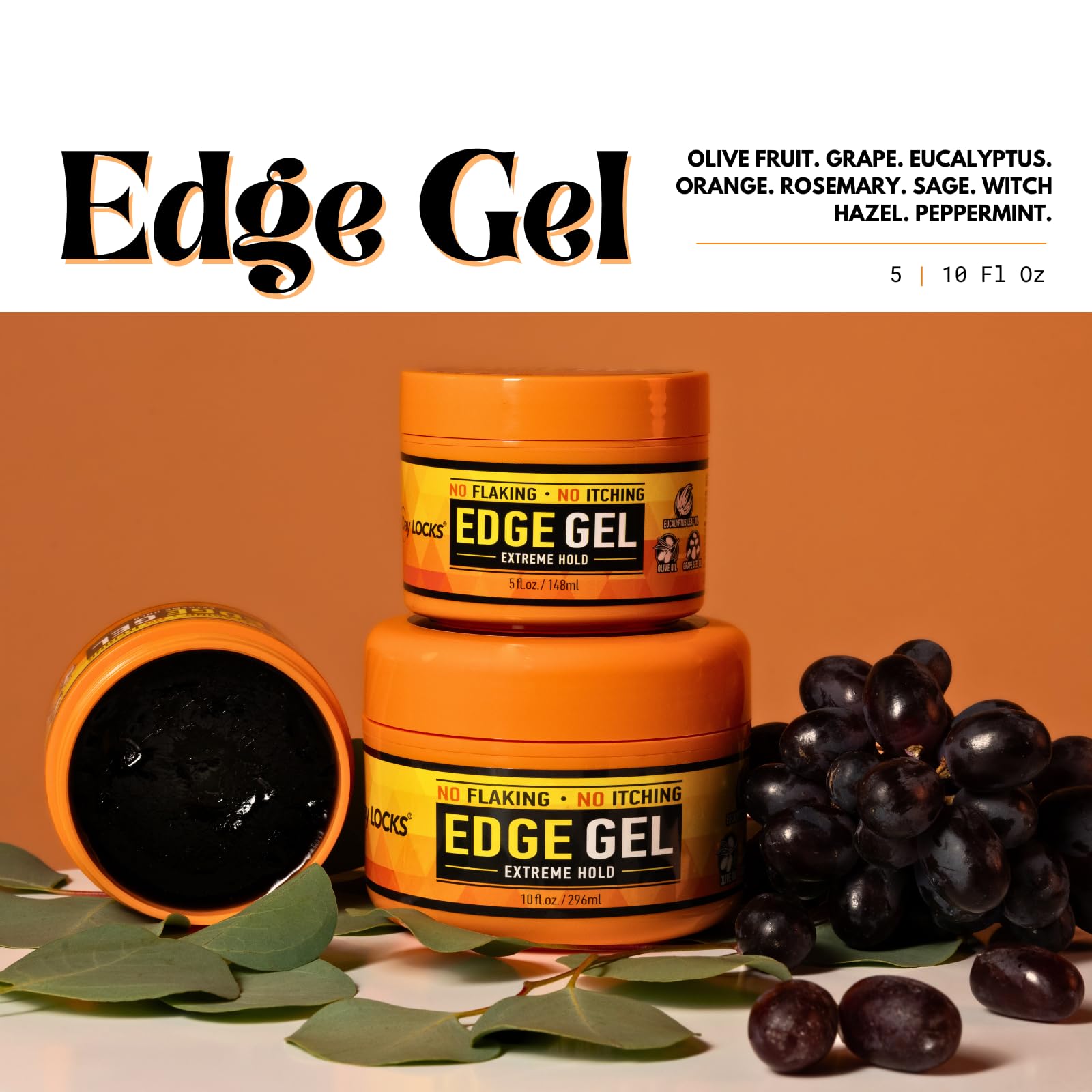 AllDay Locks Edge Gel profesional para texturas de cabello definidas.
