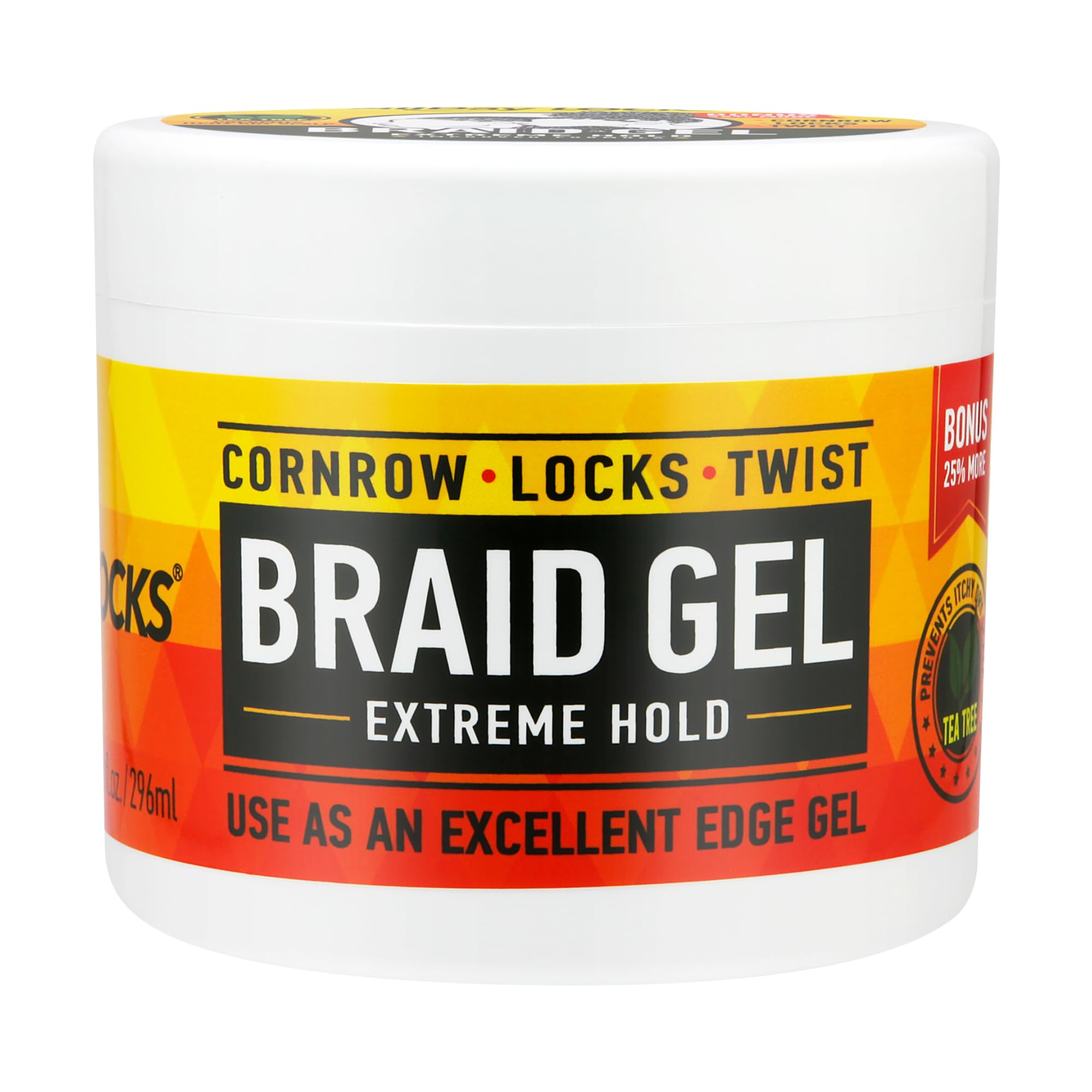 AllDay Locks gel de trenza extrema ofrece sujeción duradera para trenzas.