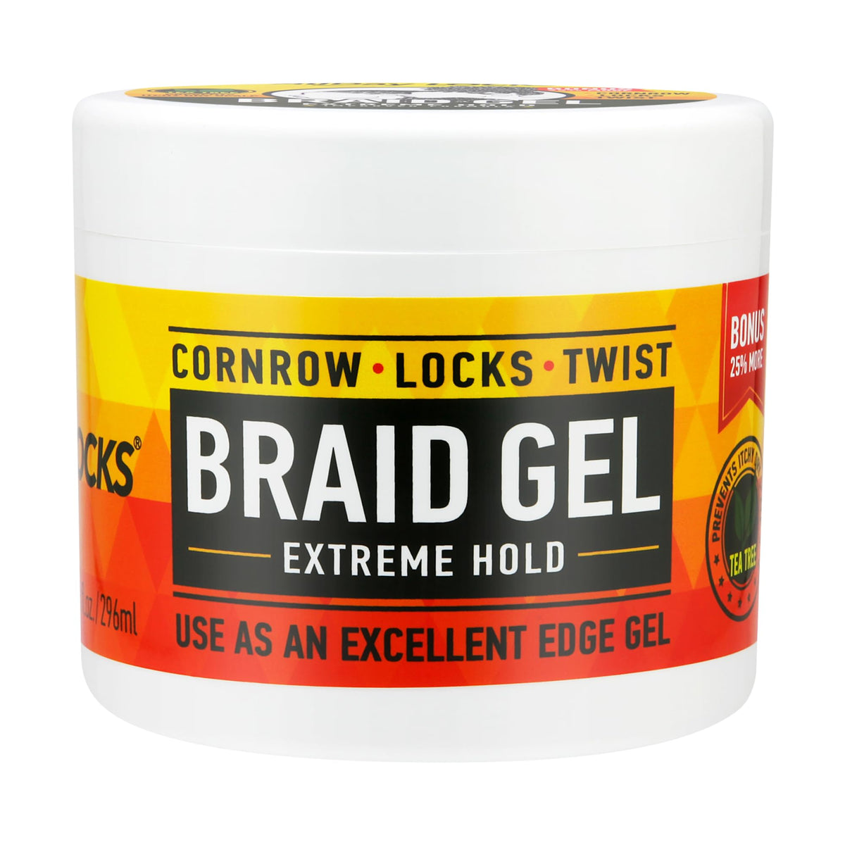 AllDay Locks gel de trenza extrema ofrece sujeción duradera para trenzas.