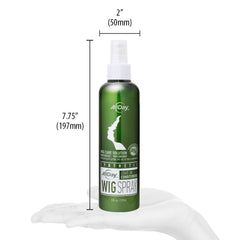 AllDay Locks leave-in conditioner scent highlighting pleasant, light fragrance during styling.
