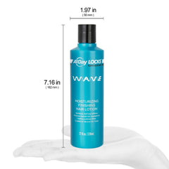 AllDay Locks Classic Wave Lotion, brillo suave para cabello rizado.