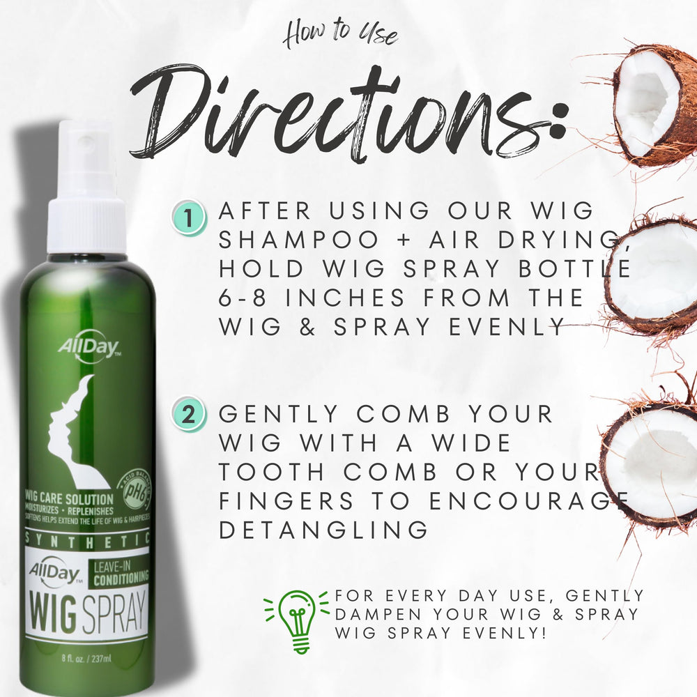AllDay Locks quick-dry formula dries without residue on synthetic hair.