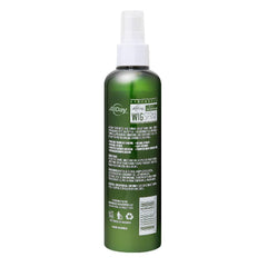 AllDay Locks synthetic wig detangler application demonstrating easy comb-through and smoother fibers.
