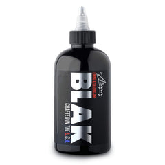 Allegory Blak tattoo ink bottle pour; smooth, consistent pigment for precise lines