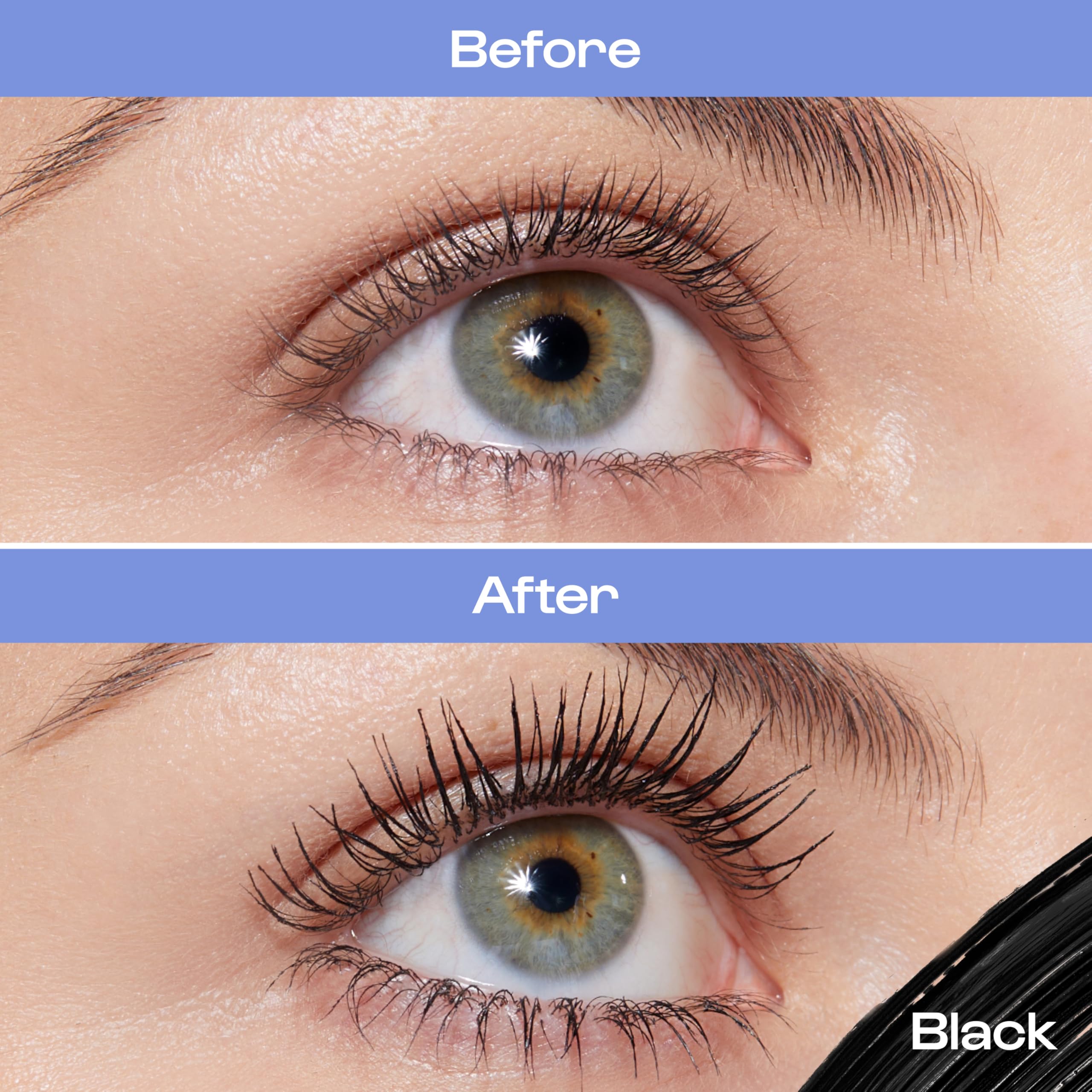 ALLEYOOP Mascara Tubing Negra proporciona una separación limpia y definición para cada pestaña.