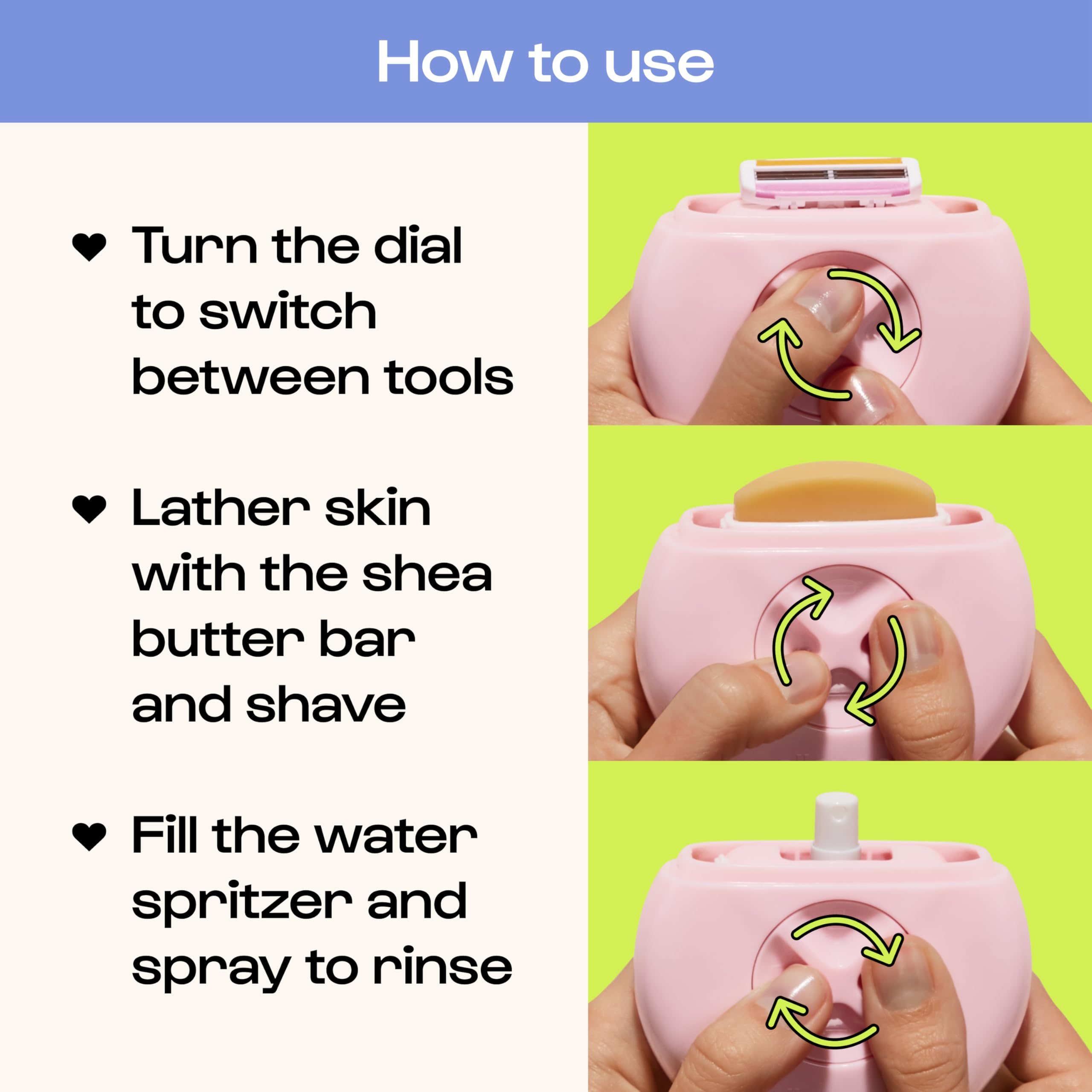 ALLEYOOP refillable spray bottle for refreshing mist during grooming
