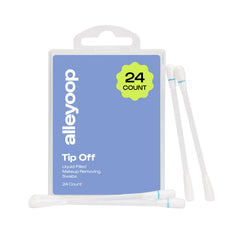 Alleyoop Tip Off liquid-swabs closeup for precise makeup correction on the go.