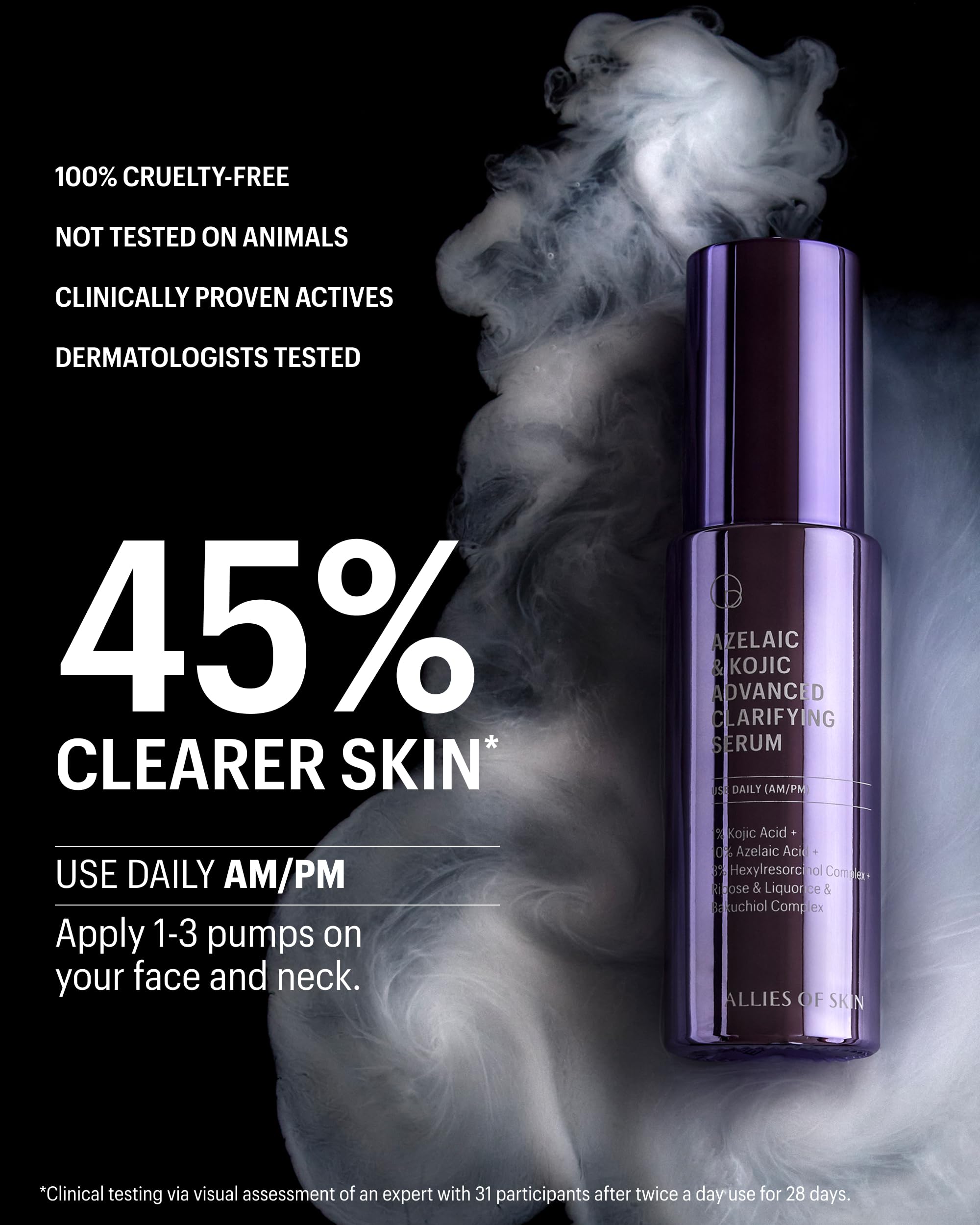 Allies of Skin nightly skincare routine ready to use