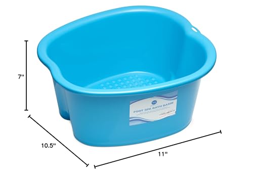 AllSett Health foot basin in blue, home spa use for foot care