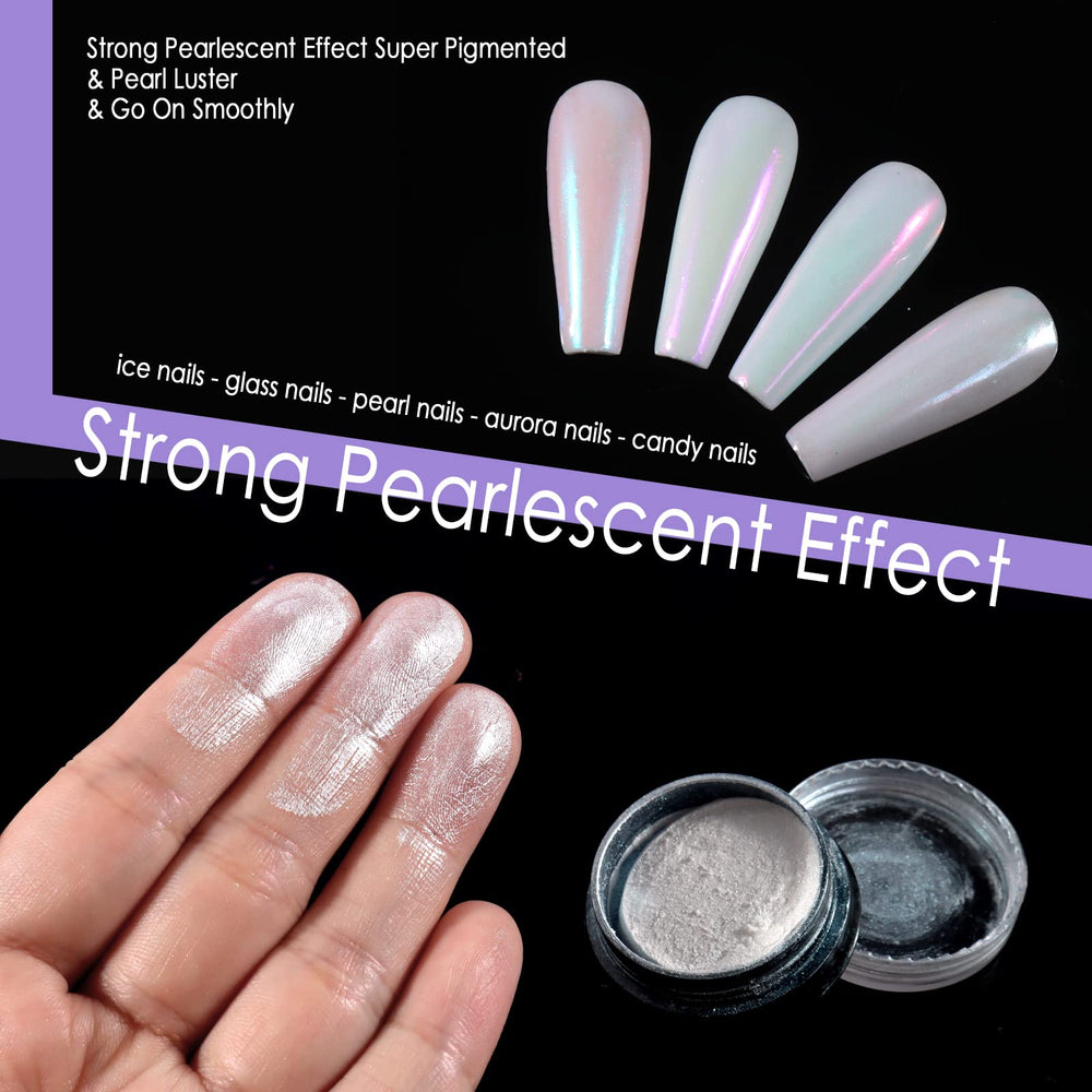 Allstarry chrome powder starlight sheen swatches showcase color shift