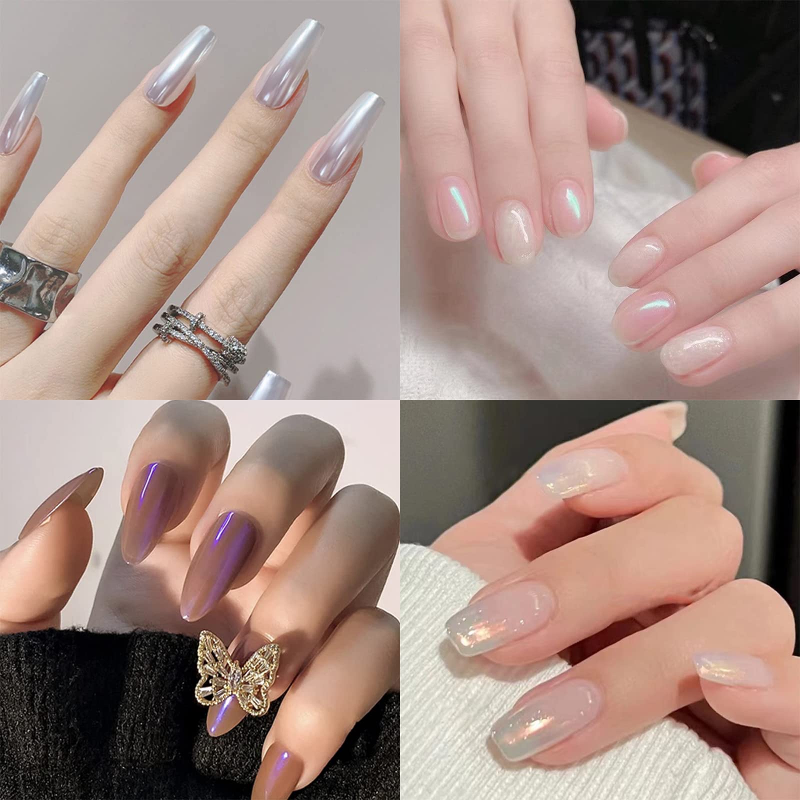 Allstarry unicorn glitter swatches provide whimsical chromatic glow