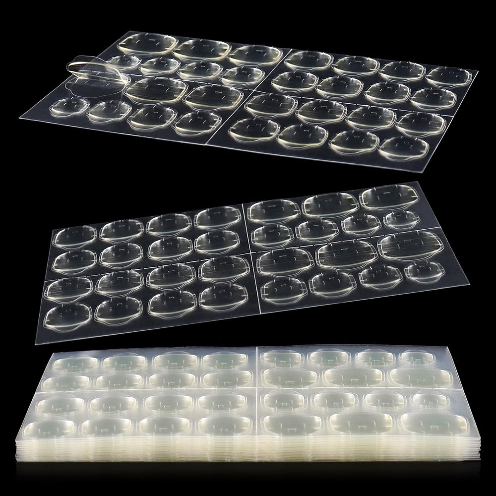Allstarry Nail Tabs pack overview shows 12 sheets for versatile sizing and quick nail shape fitting.