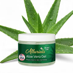 Allurials Aloe 99-75 puro frasco, hidratación suave para piel
