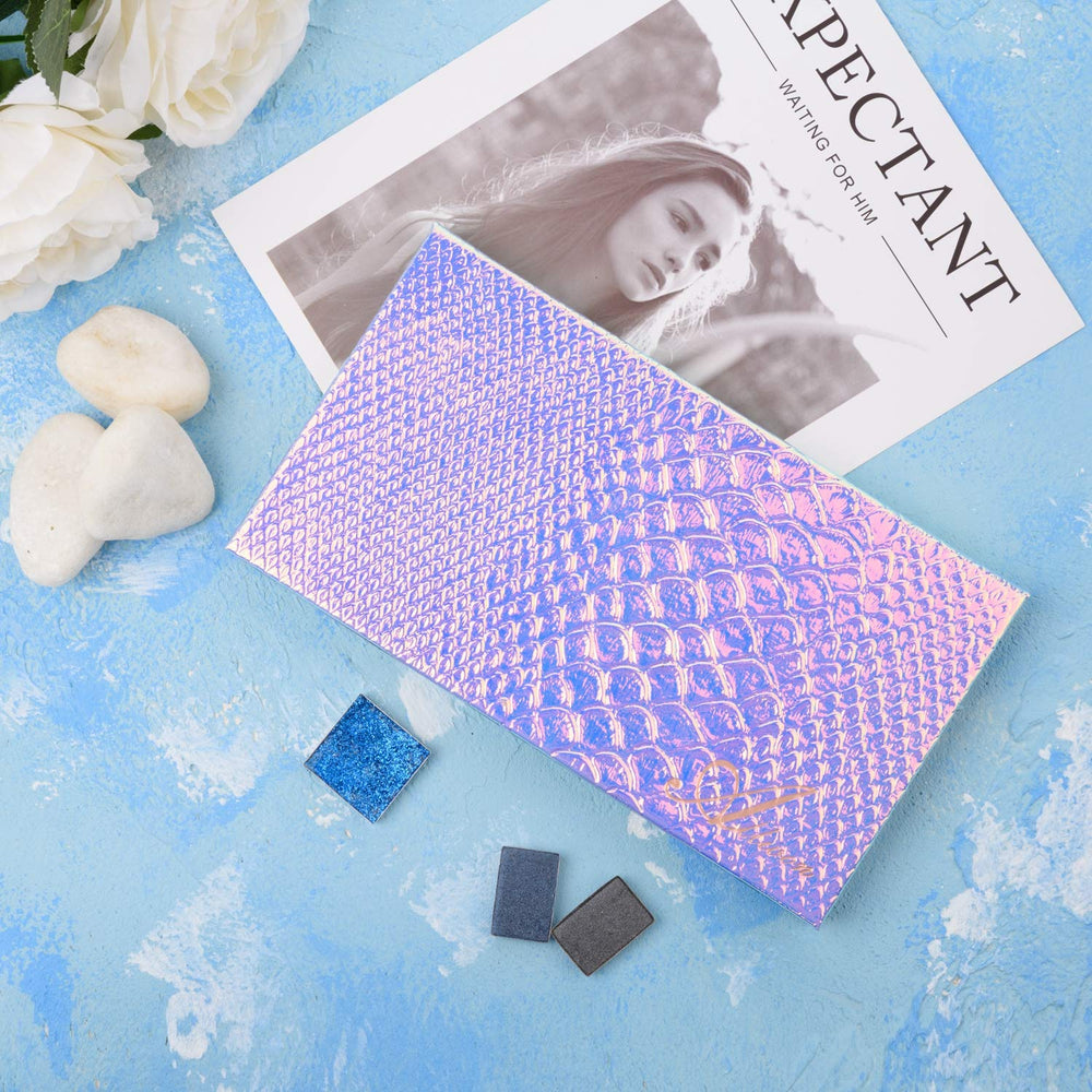 Allwon Mermaid Palette, diseño de sirena elegante para guardar maquillaje