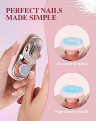 Allyplay USB-rechargeable nail trimmer for easy cordless grooming anywhere.