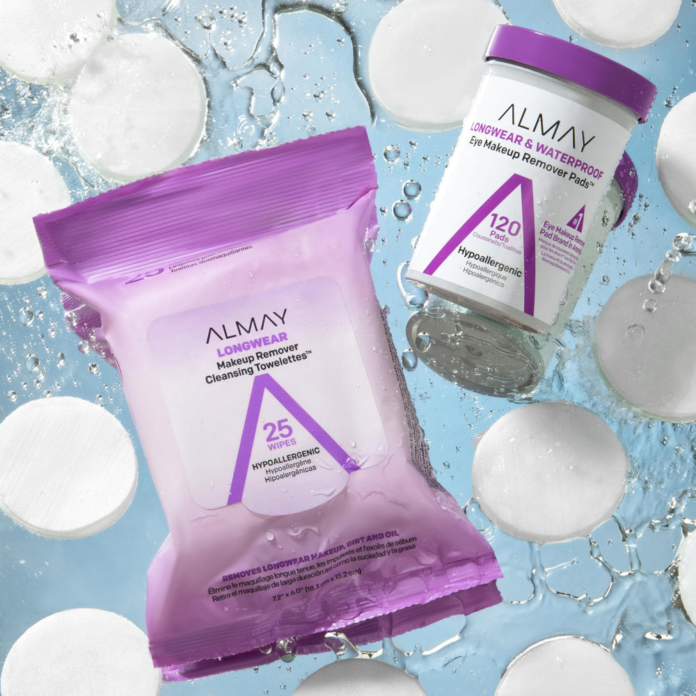 Almay pads made from 100% biodegradable fibers.
