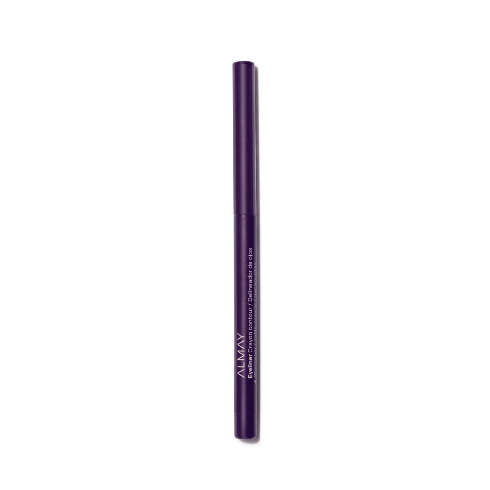 Almay All-Day Eyeliner Pencil Black Amethyst cap close-up with built-in sharpener for precision