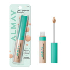 Almay Clear Complexion Concealer: botella lista para cobertura instantánea de imperfecciones.