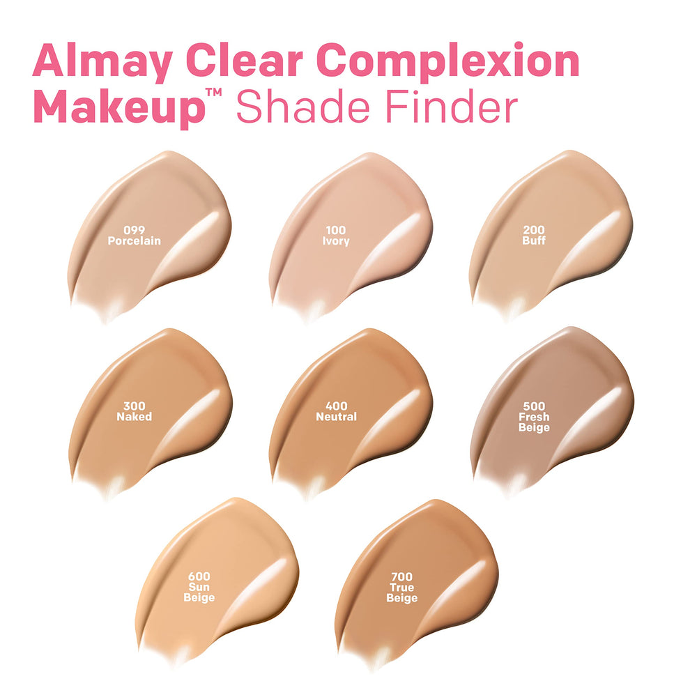 Almay Clear Complexion dermatológicamente probado para piel sensible