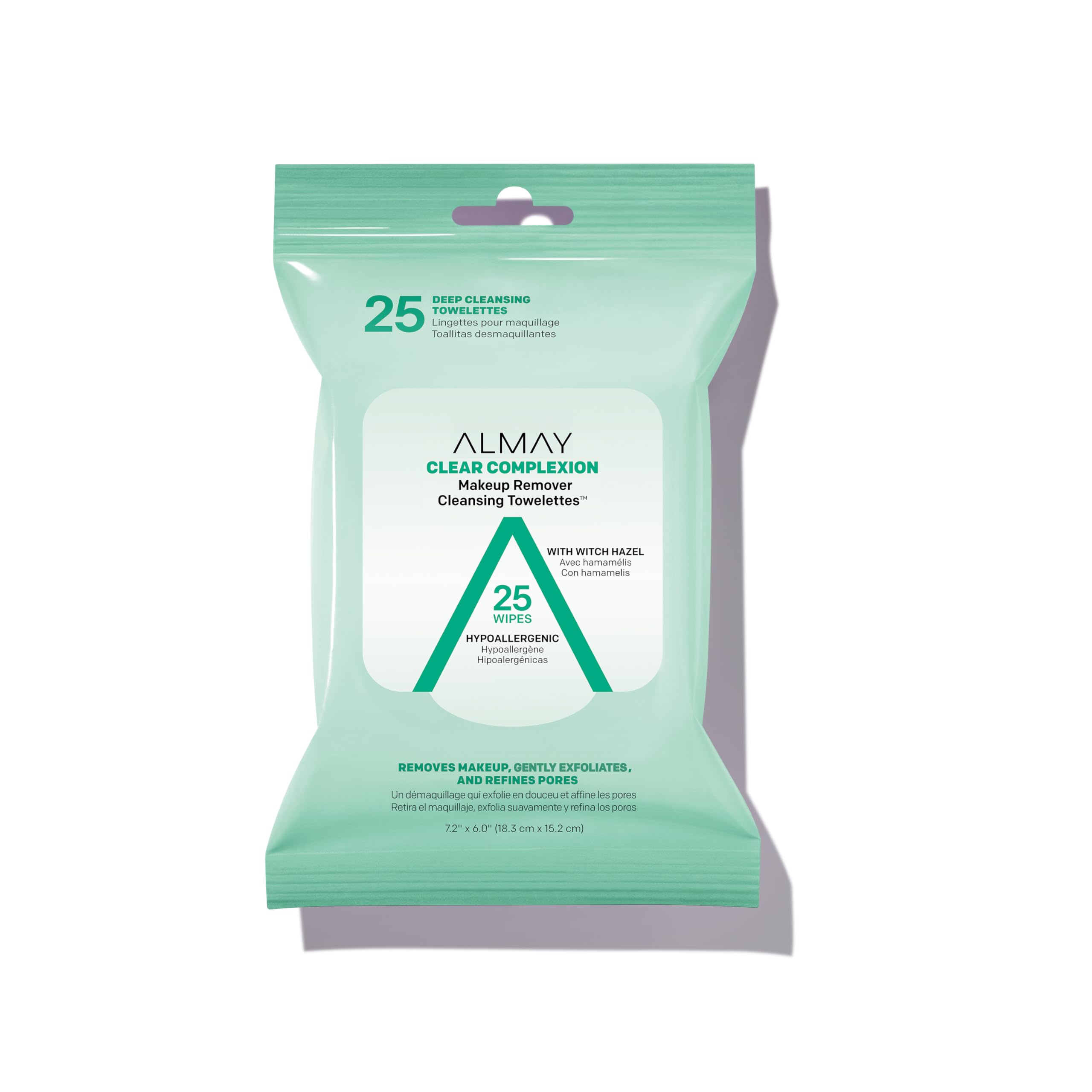 Almay Clear Complexion towelette pack for deep cleansing and quick makeup removal on the go