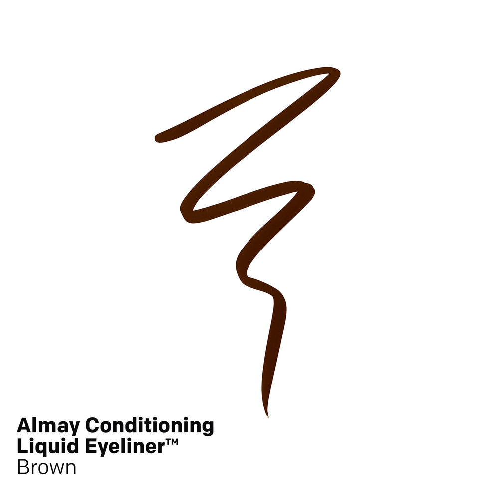 Almay Conditioning Liquid Eyeliner delivers longwear with a matte finish for bold looks