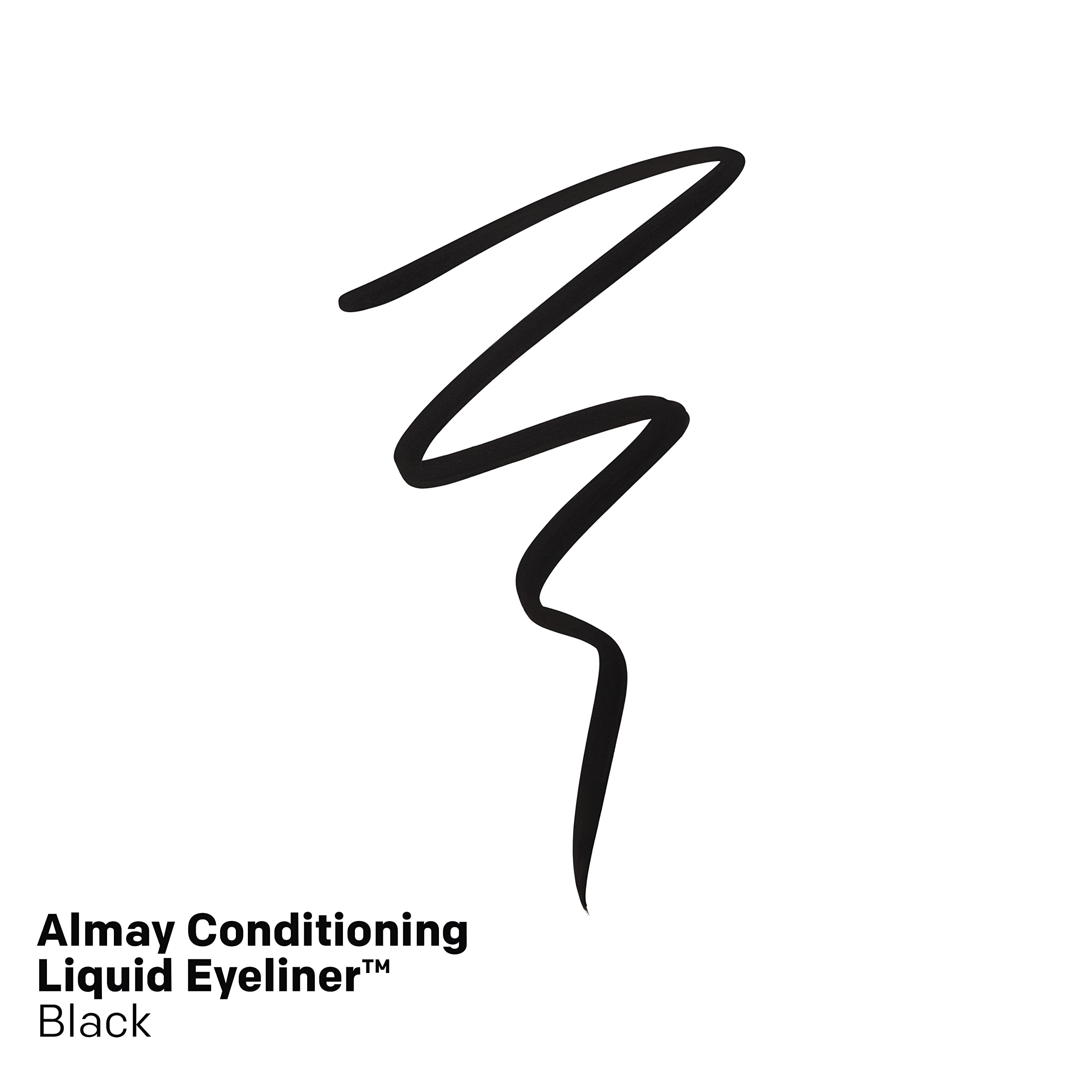 Waterproof Almay eyeliner dries quickly for all‑day wear.