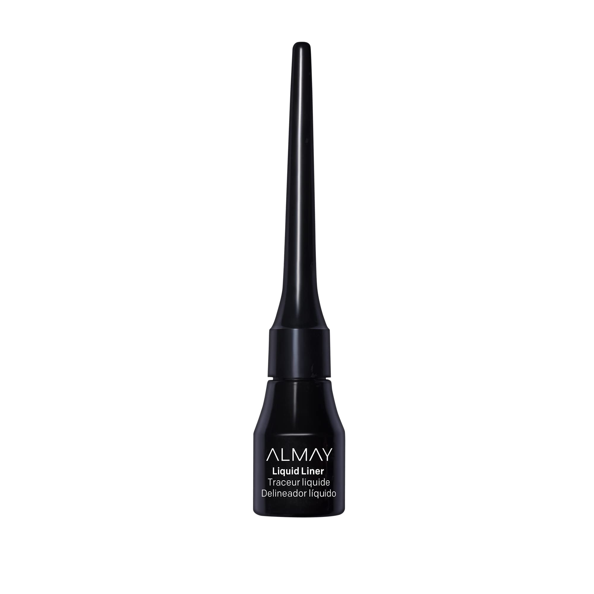 Almay delineador líquido con punta flexible para trazos precisos y cómodos.