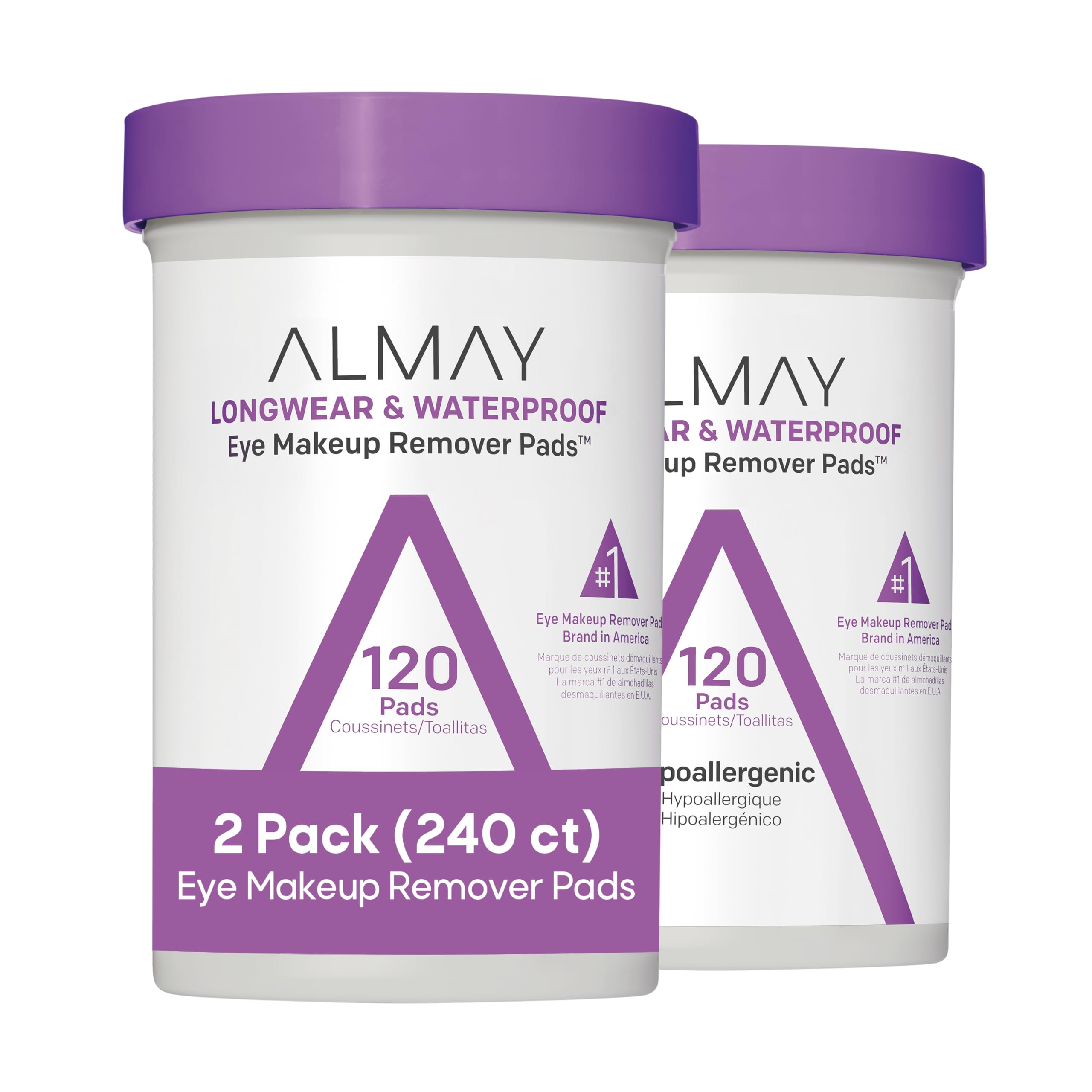 Almay desmaquillantes discos ojos biodegradables: elimina maquillaje resistente al agua con suavidad.