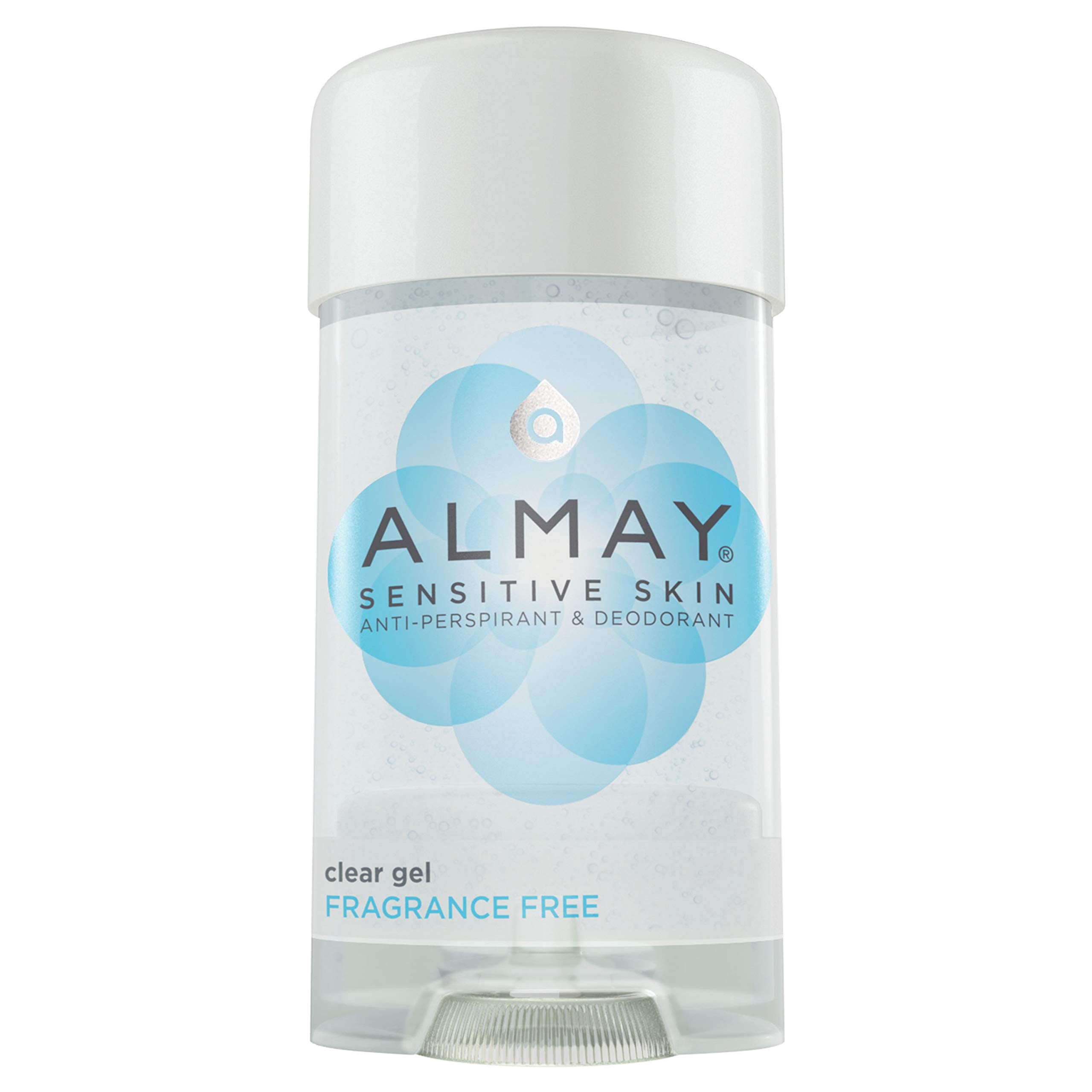 Almay gel antiperspirante sin fragancia, protección suave para piel sensible