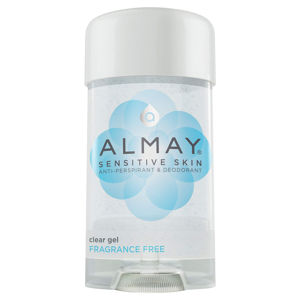 Almay gel antiperspirante sin fragancia, protección suave para piel sensible