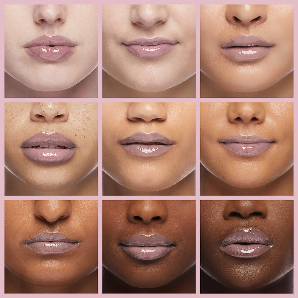 Brillo labial de Almay, tono Angelic, efecto intenso y suave.