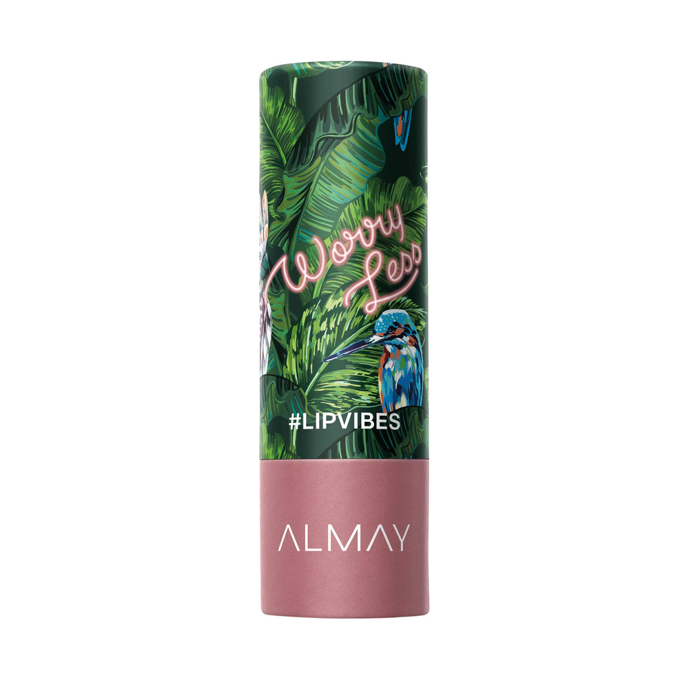 Almay Lip Vibes matte lipstick bullet for precise, bold color.