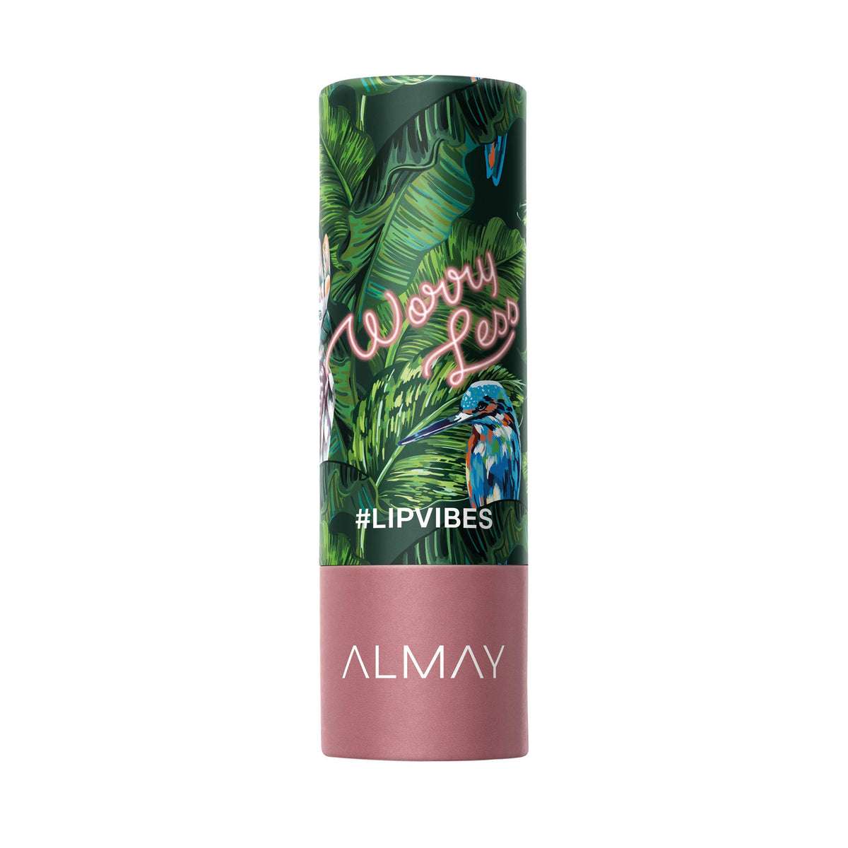 Almay Lip Vibes matte lipstick bullet for precise, bold color.