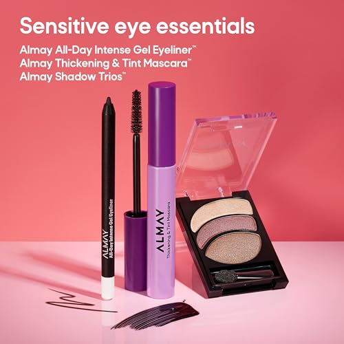 Pestañas definidas y densas con Almay Mascara Engrosamiento y Tinte.