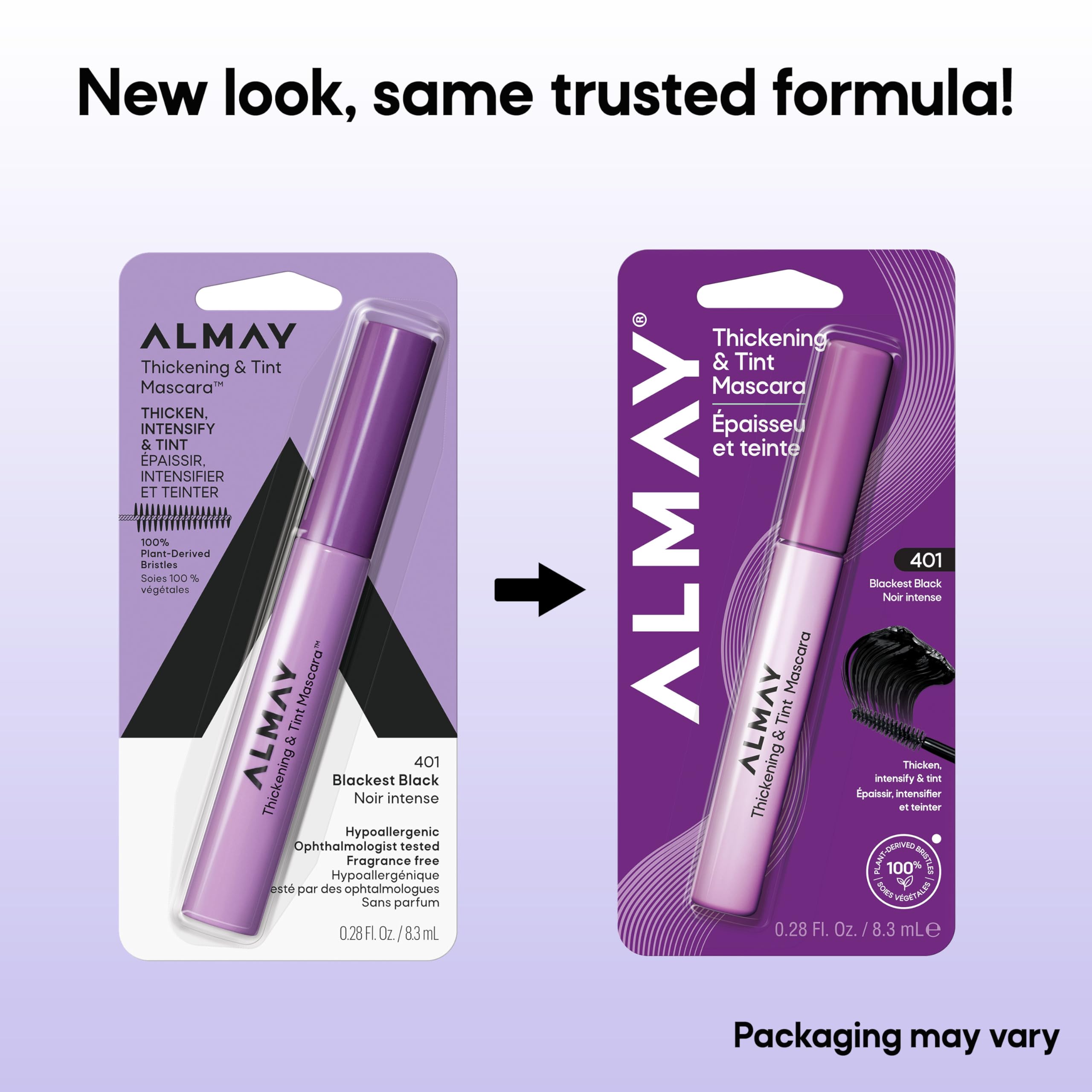 Textura suave de Almay Mascara Engrosamiento y Tinte facilita la aplicación.