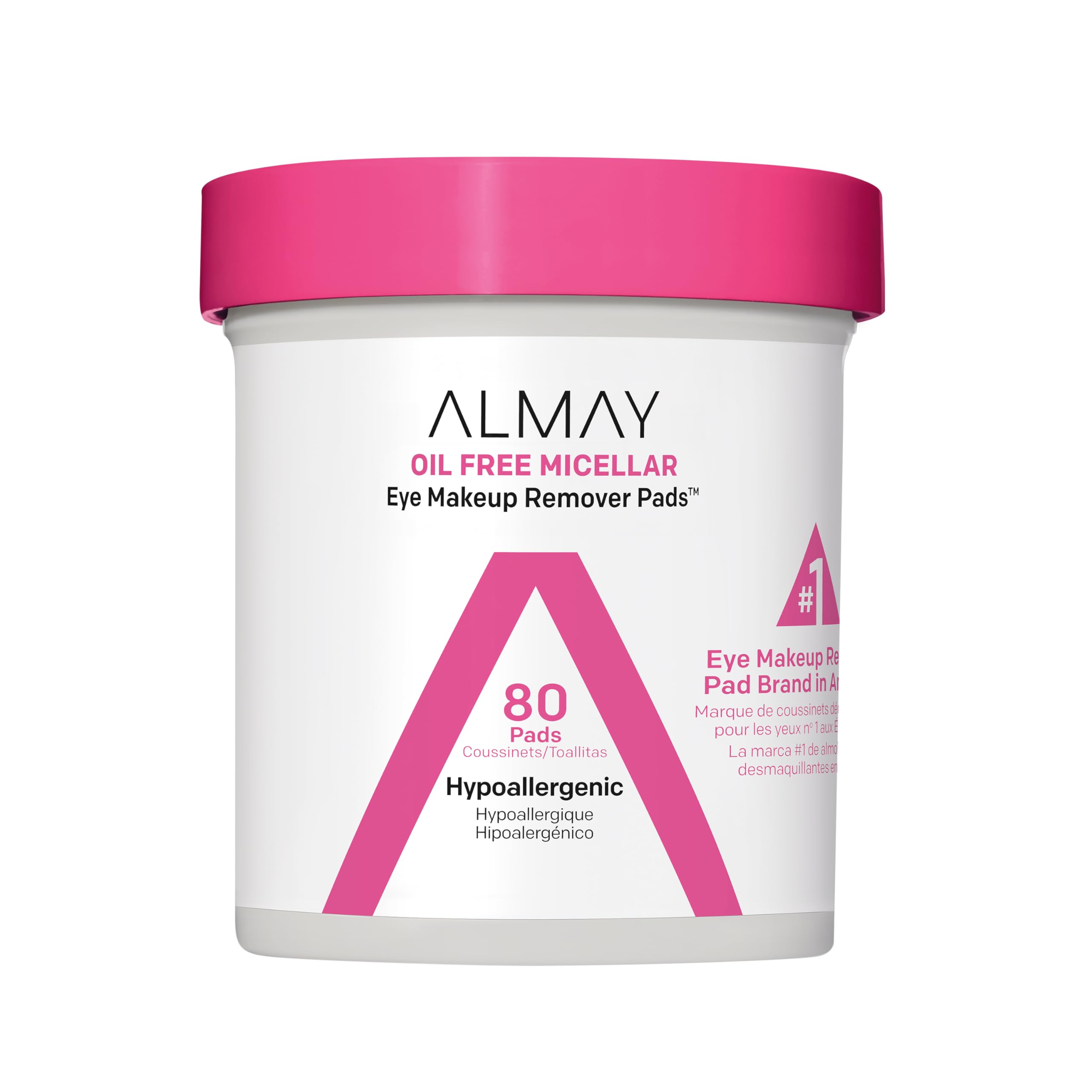 Almay micellar eye makeup remover pads gently lift makeup without tugging