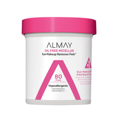 Almay micellar eye makeup remover pads gently lift makeup without tugging