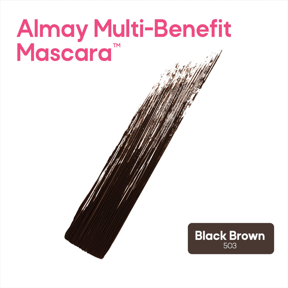 Almay Multi-Benefit Mascara defines lashes with conditioning.