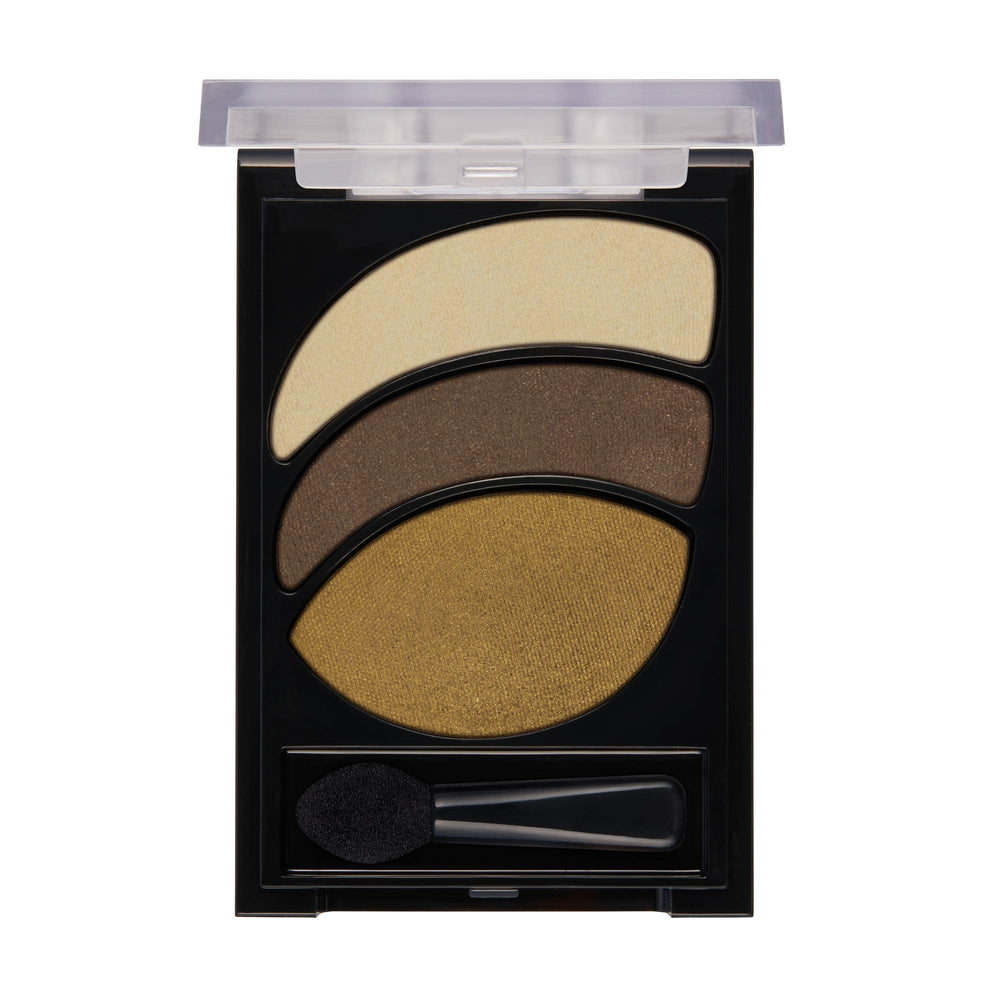 Almay Shadow Trio Coppery Blaze open palette highlighting coordinated shades for blending