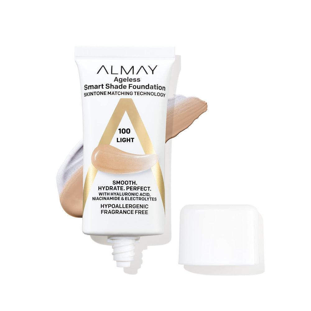 Almay Smart Shade: botella y tapón para un uso higiénico y cómodo.