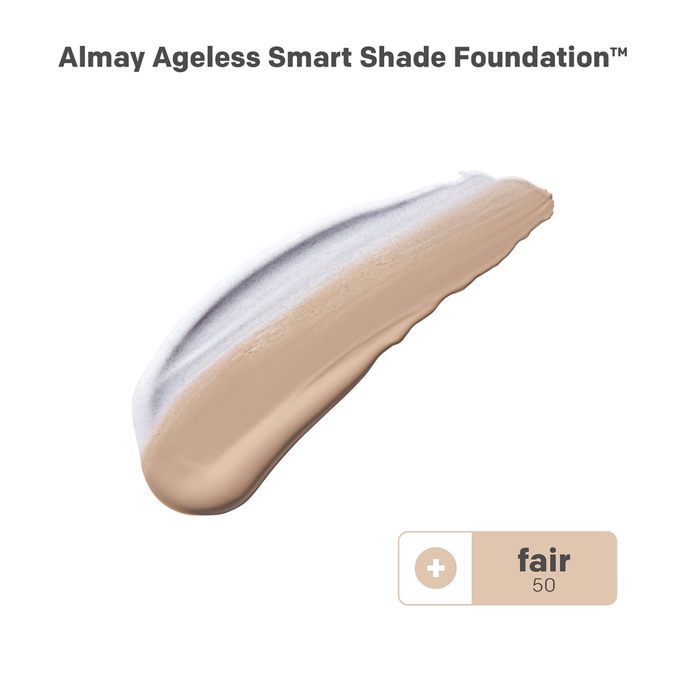 Almay Smart Shade Foundation, textura ligera y acabado natural al aplicar
