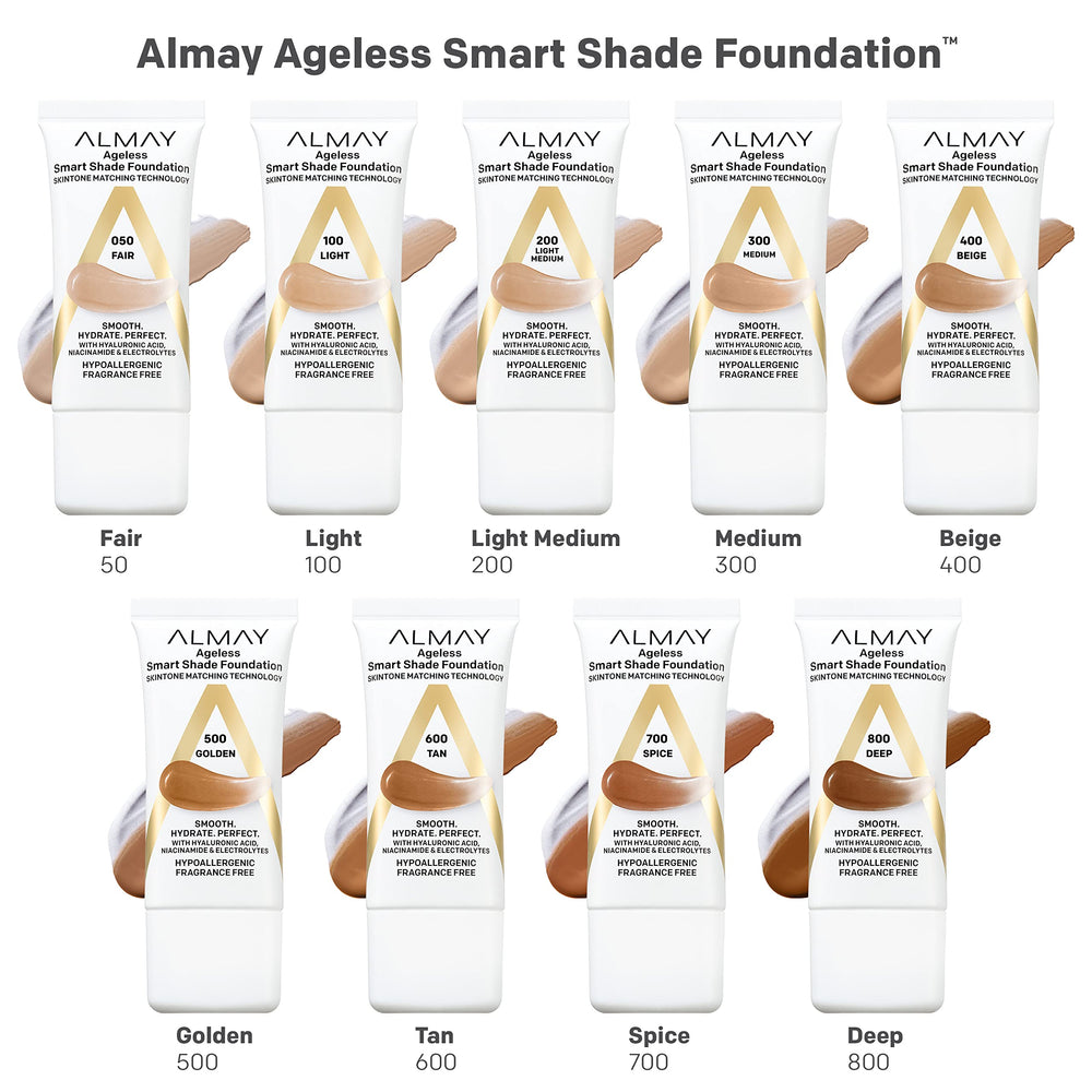 Almay Smart Shade Foundation Vitamina C: protege contra agresores ambientales.