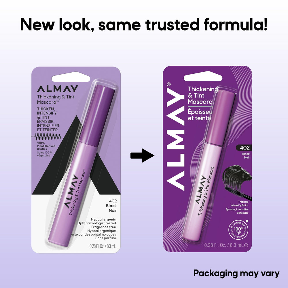 Almay Thickening y Tint Mascara: volumen desde la raíz