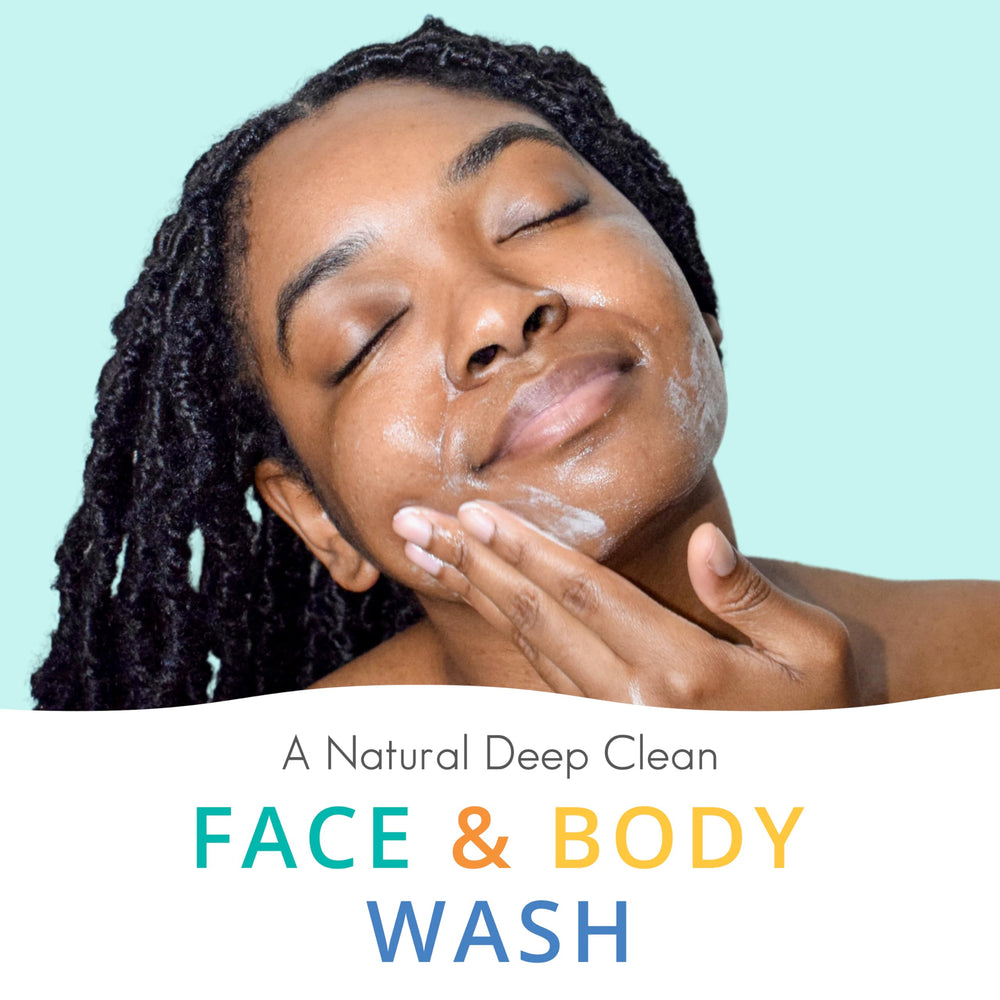 Almond Clear foamy lather — gentle mandelic acid exfoliation.