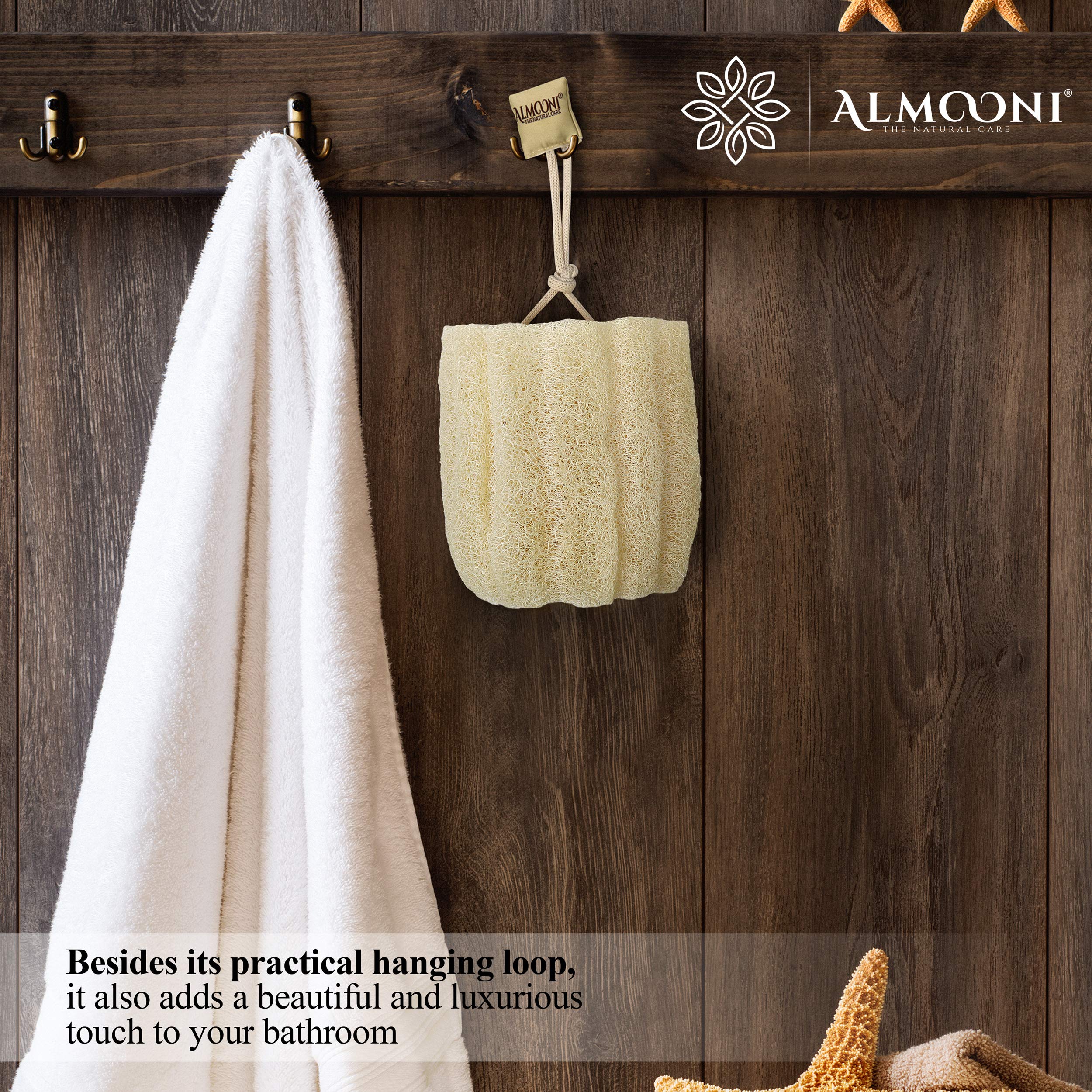 ALMOONI loofah sponge gift-pack ready for gifting and at-home spa