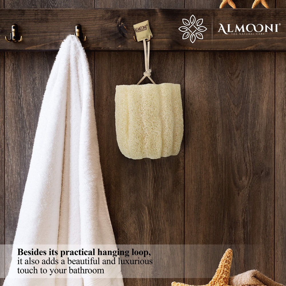 ALMOONI loofah sponge gift-pack ready for gifting and at-home spa