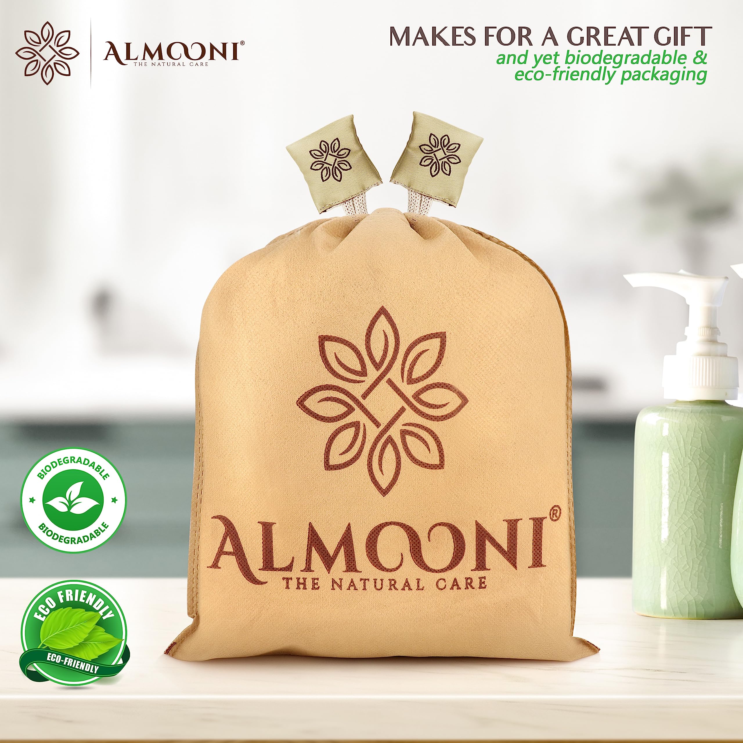 ALMOONI lufa egipcia textura natural sin tintes ni plástico.
