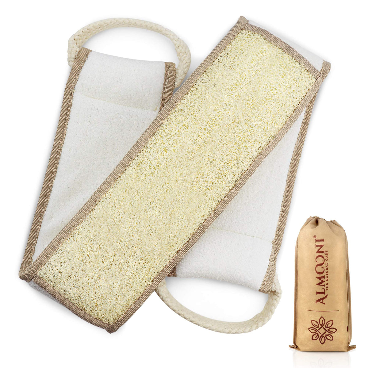 Almooni lufa para espalda 38 pulgadas: alcance para una limpieza profunda en la ducha