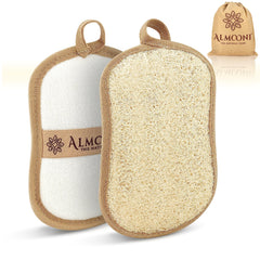 Lufa exfoliante ALMOONI con forma de lazo para exfoliar suavemente la piel