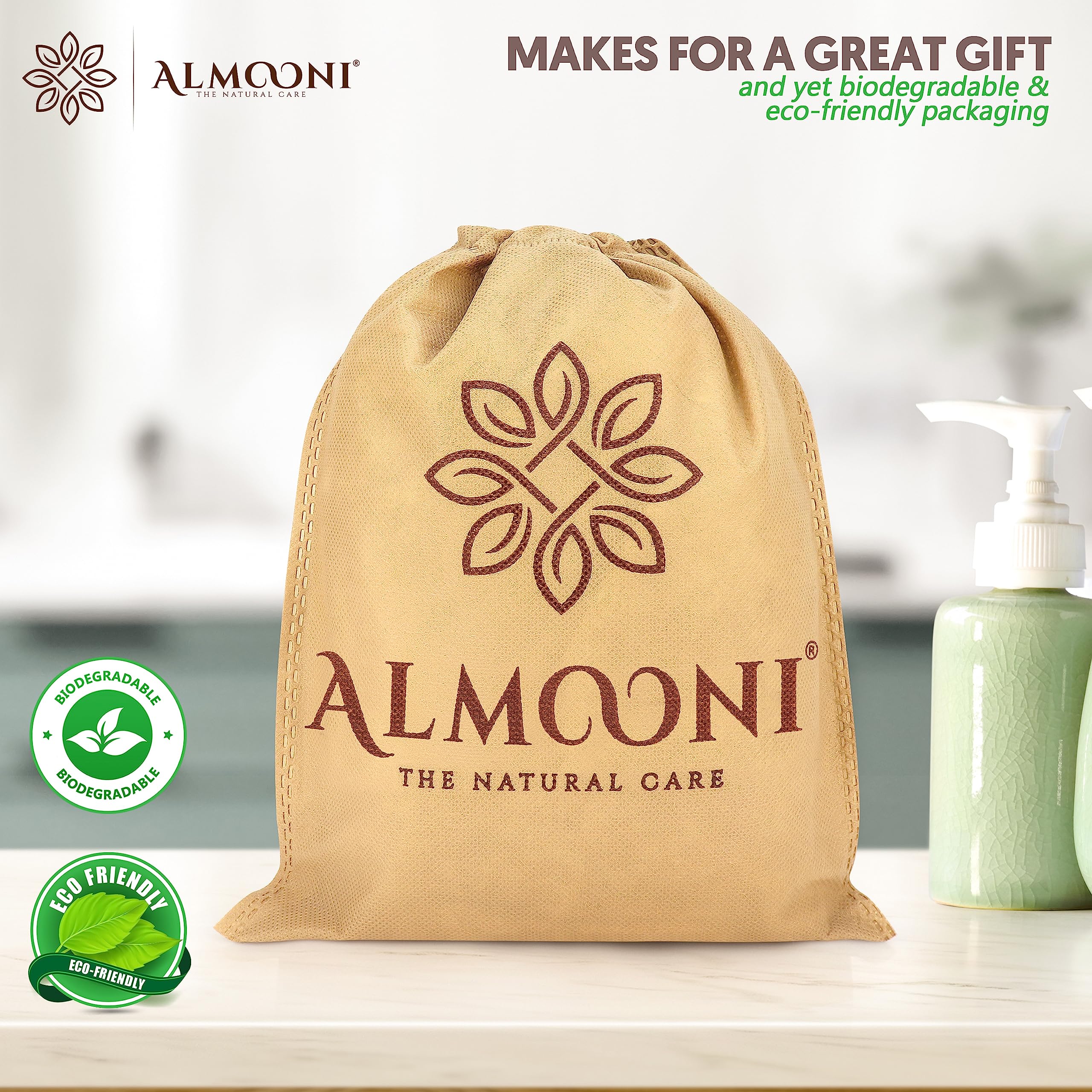 Lufa ALMOONI en forma de lazo ideal para spa en casa